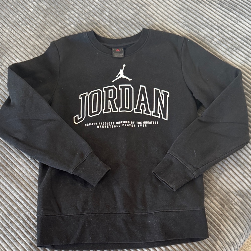 Jordan Kids Black Crewneck Sweater